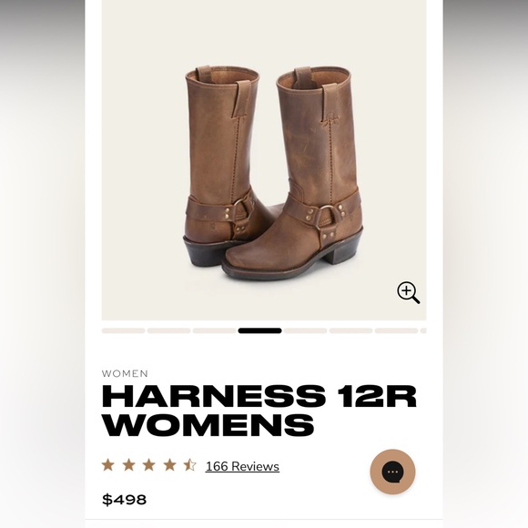 Frye Women's Harness 12R Brown Boots | Size 8 - Picture 2 of 10